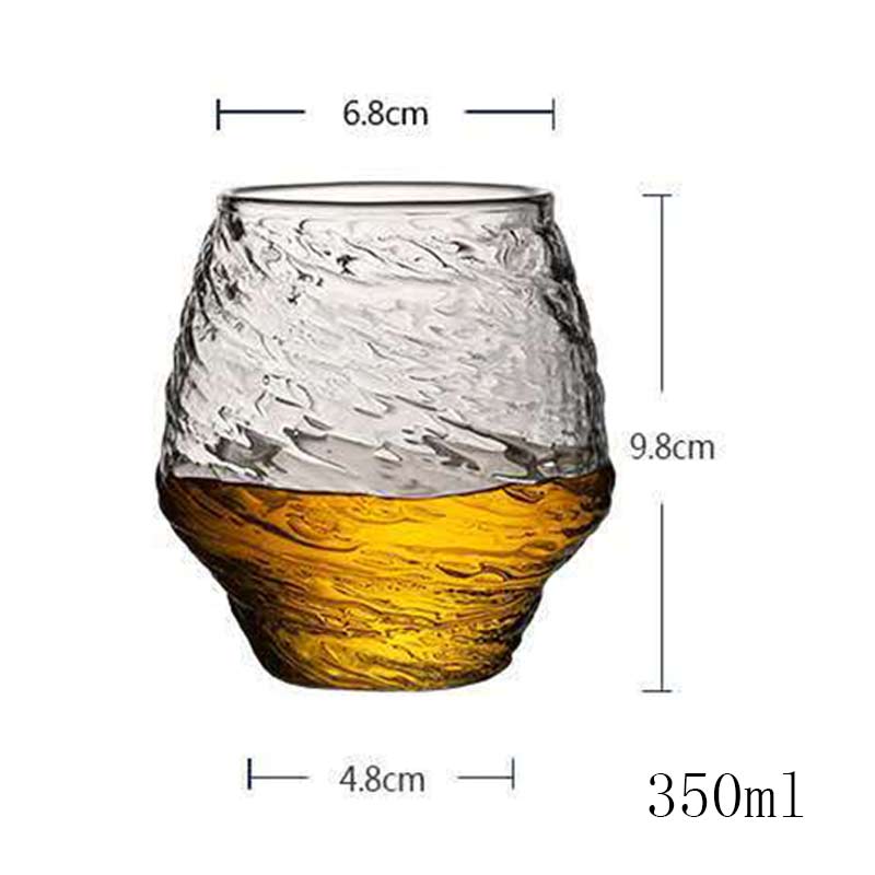 2 st whiskyglas japansk hammarmönster sprit brandy vinglas hemjuice te kopp bar klubb fest drinkware 350ml vaso