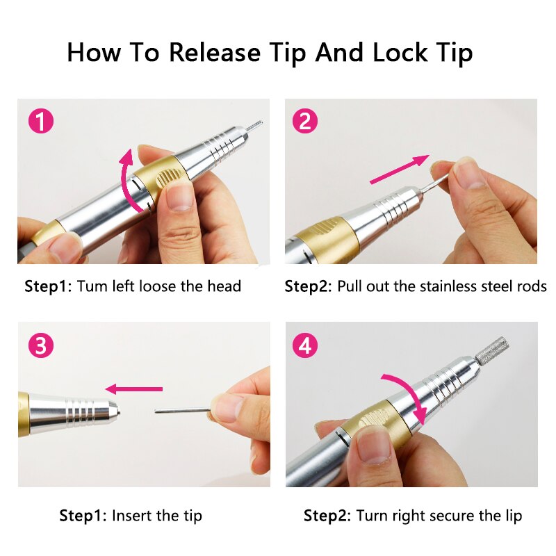 Manicure maskine 30000/20000 rpm elektrisk negleboremaskine manicure skære apparater til manicure og pedicure