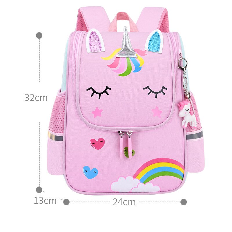 Meisje Schooltassen Voor Kinderen Leuke Boekentas Regenboog Schooltas Jongens Tijger Kleine Rugzak Kleuterschool Jongens Meisjes Rugzak: unicorn large