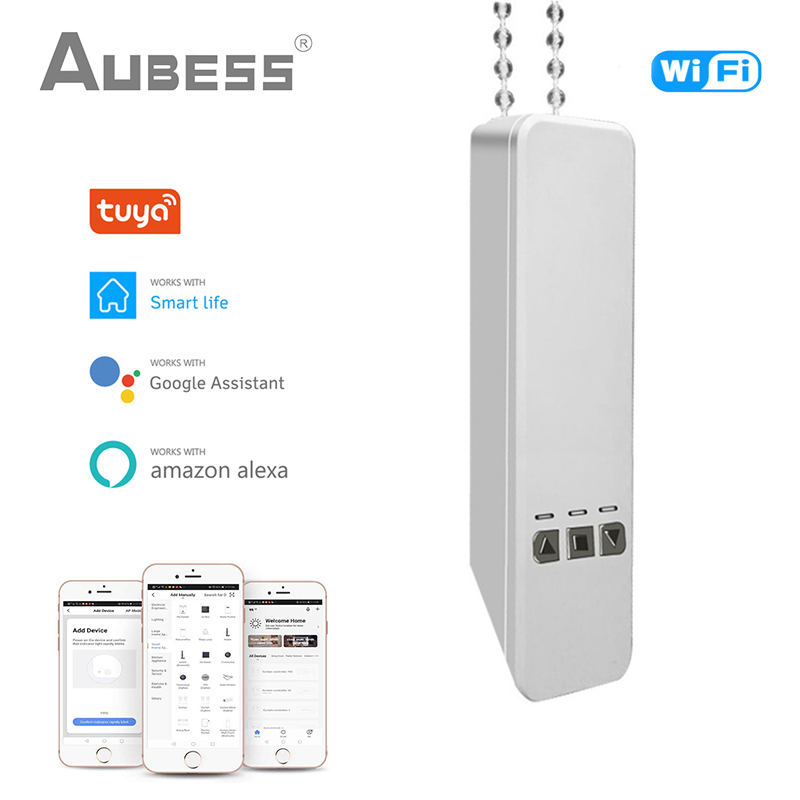 Bohekeji WiFi Smart Roller Blinds Motor – Works With Alexa & Tuya App, Automatic Curtain Opener