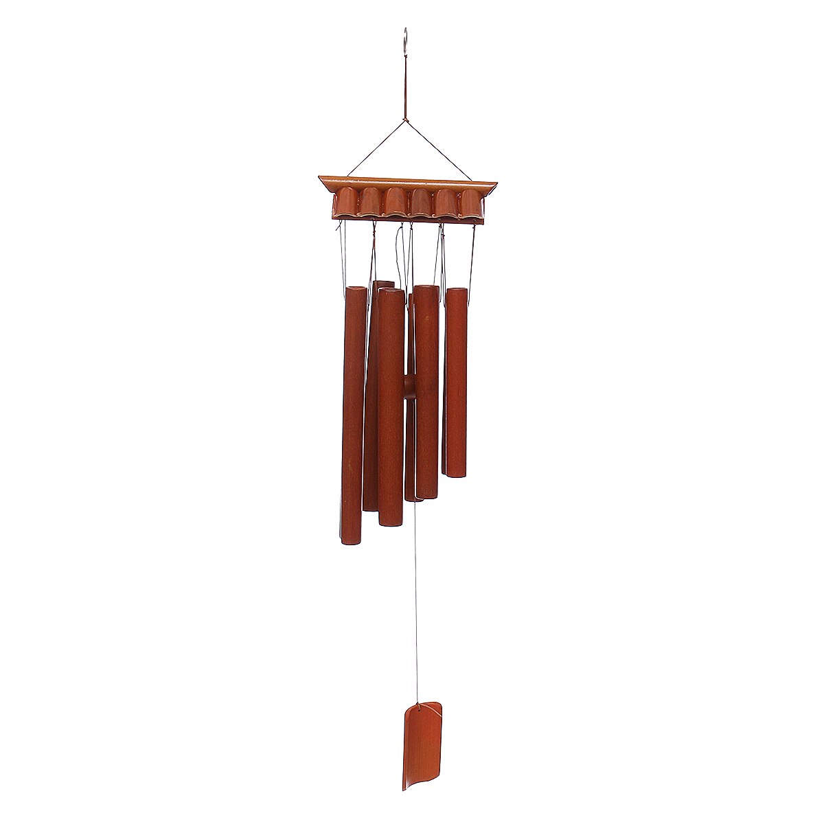 Outdoor Bamboe Windgong Yard Antieke Verbazingwekkende Tuin Buizen Bells Koper Yard Windchime Wall Opknoping Home Decor Windgong: Brown home