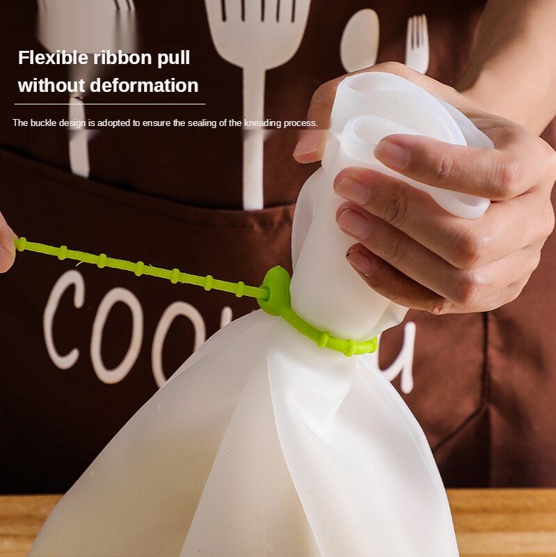 1.5KG silikonowy worek robić wyrabiania ciasta mieszalnik robić mąki worek wszechstronny mikser robić ciasta na ciasto na chleb Pizza narzędzia kuchenne