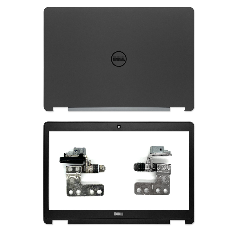 Coque arrière pour Dell Latitude E5470, avec cadre avant, charnière, repose-paume, boîtier inférieur, coque arrière, sans contact,