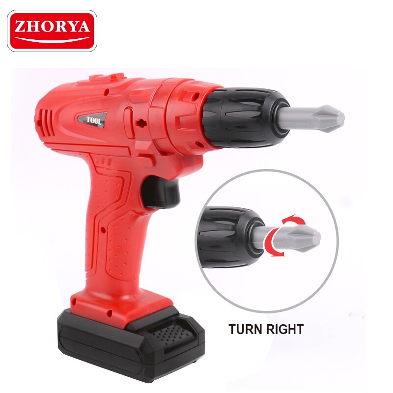 Zhorya 13pz Giochi di imitazione impostato di Strumenti di Riparazione Ragazzi Giocattolo Seghe Cacciavite Modello di Plastica Giocattoli di Simulazione per I Bambini Creatore Regalo