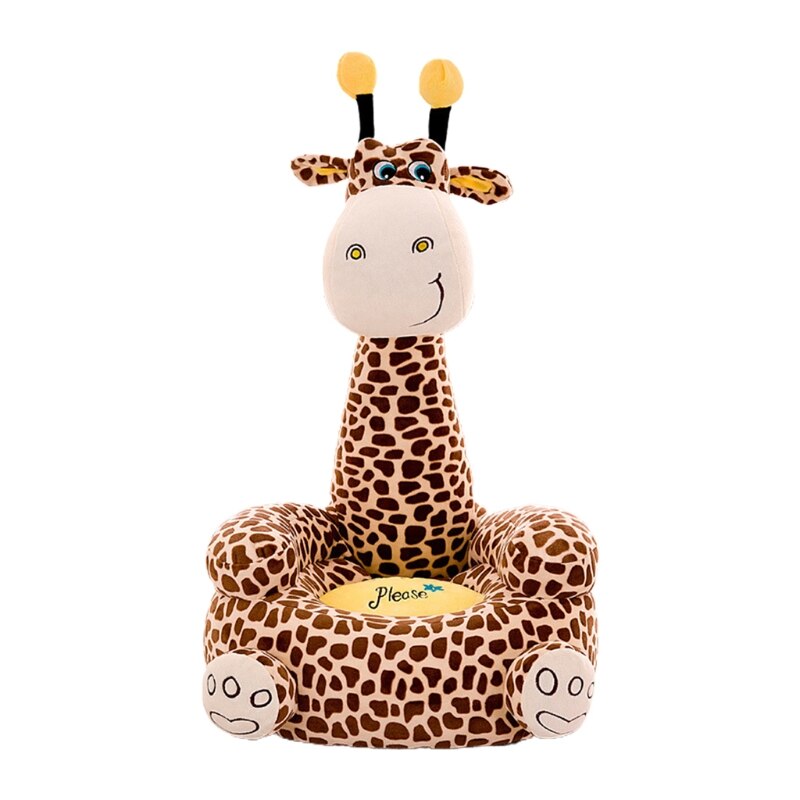 Karikatur freundlicher Sitze Sofa Komfortable PP Baumwolle Ebene Giraffe Sitzen Stuhl Spielzeug Sessel Couch für Baby Kleinkind freundlicher: Sitzung Braun Hirsch