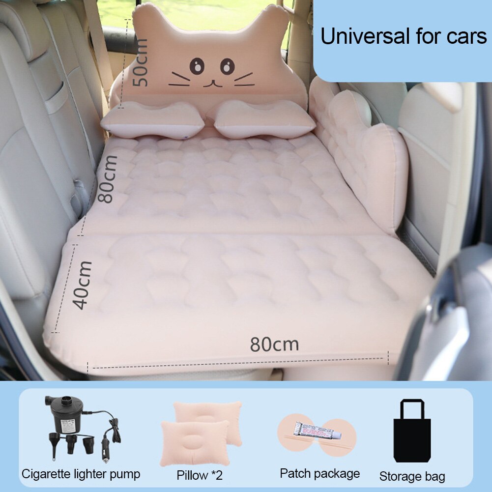 Colchón inflable multifunción para coche, cama de aire de viaje, asiento trasero, almohadilla de sueño Premium, colchón para coche, SUV, MPV