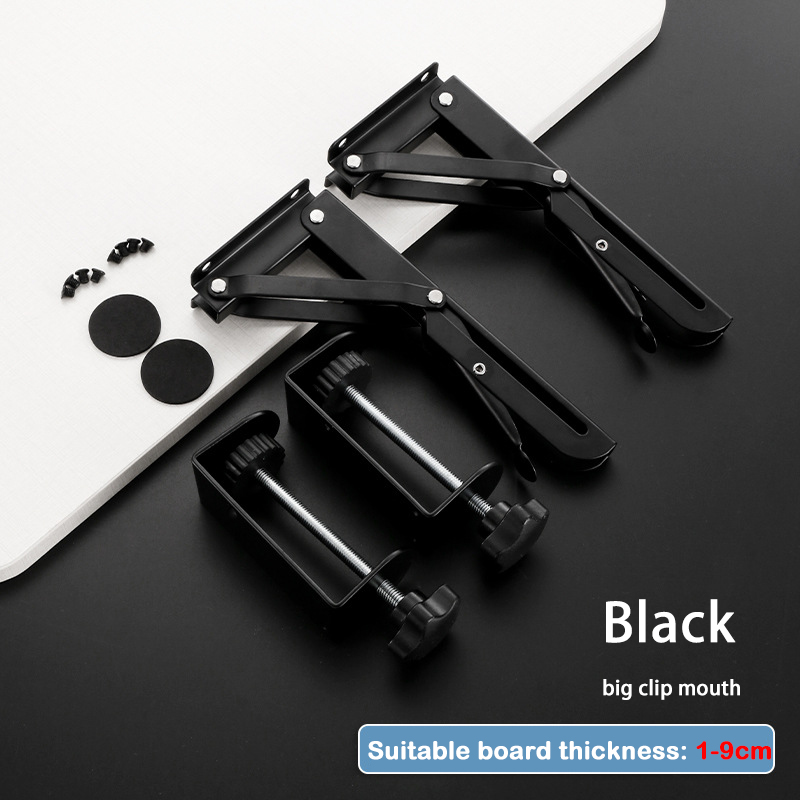 clip per vassoio per tastiera Supporto per estensione da scrivania Tappetini per topo ergonomici fai da te regolabili in altezza Robusto sotto la scrivania per accessori per computer portatile: Marrone