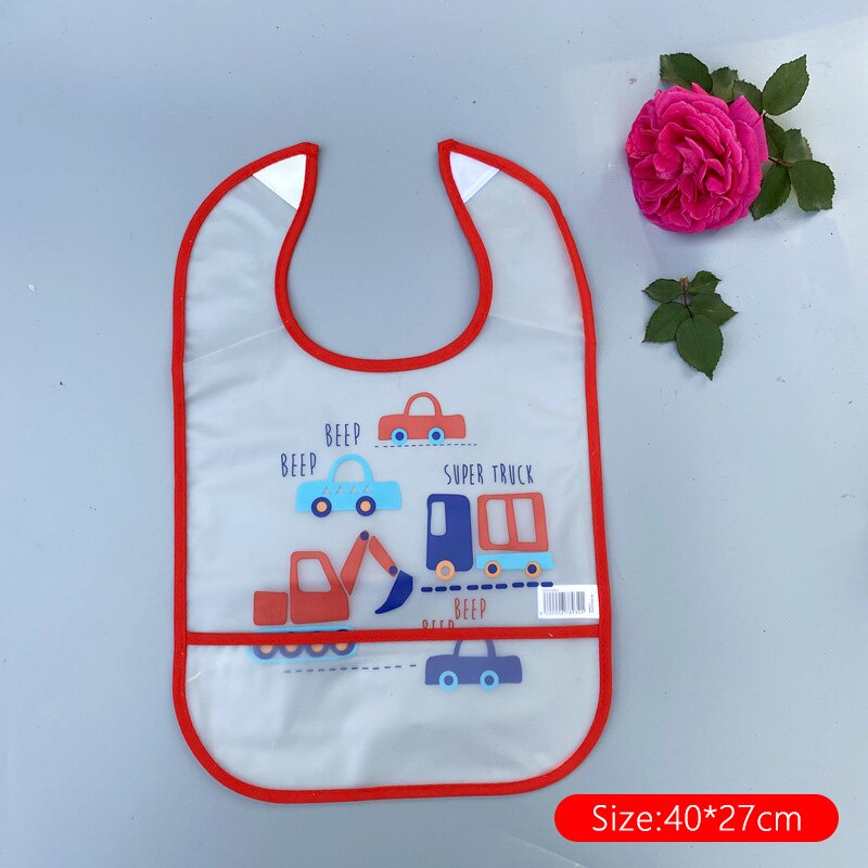 Wasserdicht Karikatur Waschen-freies EVA Bandana Fütterung Lätzchen für Baby Kleinkind 1 ~ 6 Jahre alt Baby Junge Mädchen zeug Spucktuch Kleinkind Schal: Bagger-M