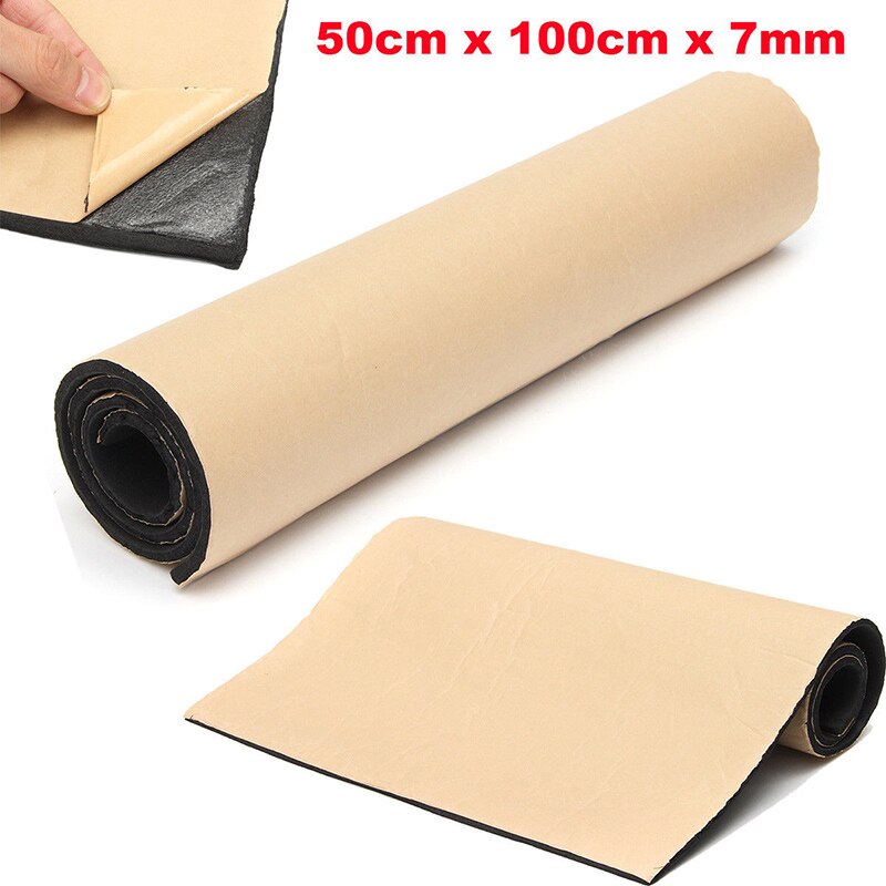 0,5x1 m Rolle 8mm Auto Schallschutz Trittschalldämmung Lieferwagen Geschlossen Zelle Isolierung Schaum matt
