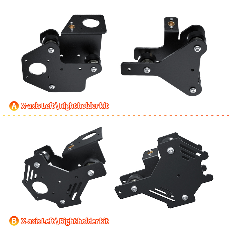 3D Printer Parts Y/X Axis Motor Mount Bracket Right/ Left X/Z-Axis Front/Back Motor Mount Plate X/Y Tensioner For CR-10 Ender-3