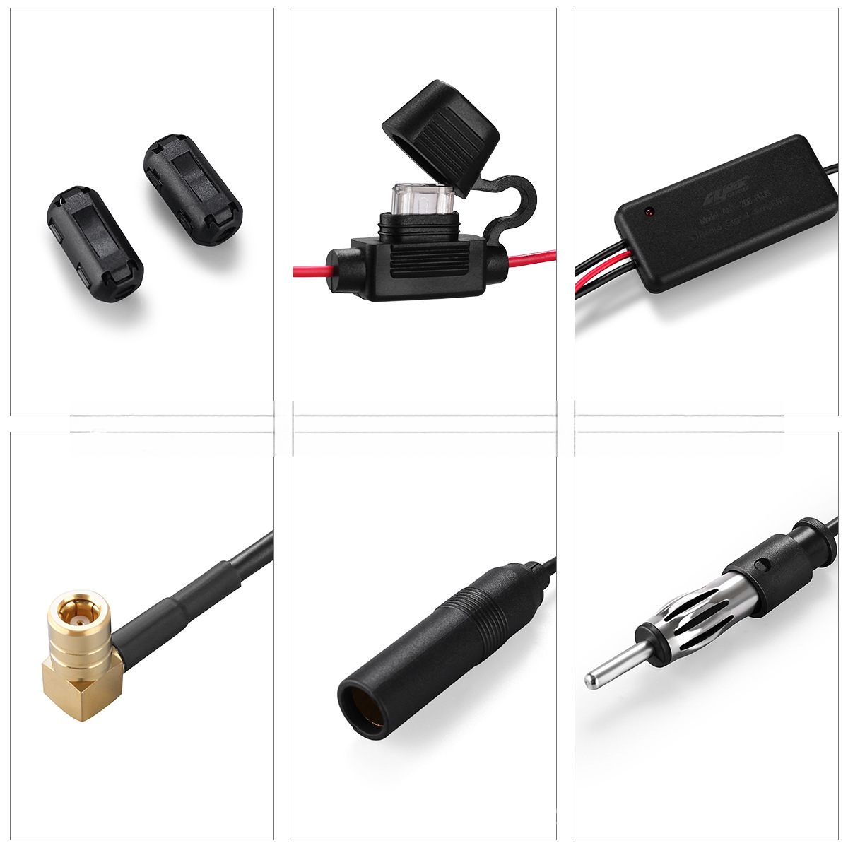 tupfen/FM/bin Radio antennen Signal verstärker 12V aktiv gewinnen Verstärker FM Auto antennen verstärker