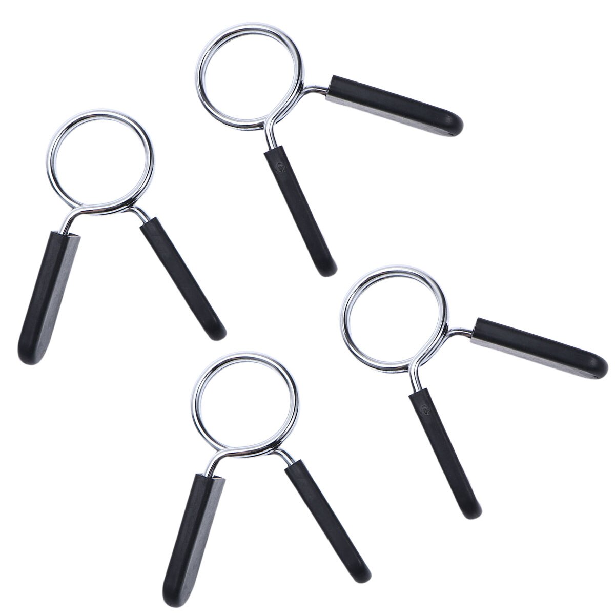 4 Uds. Mancuernas de 28mm, pinzas para mancuernas, collarines con Clip de resorte para levantamiento de pesas, ajuste cruzado, levantamiento de pesas, gimnasio