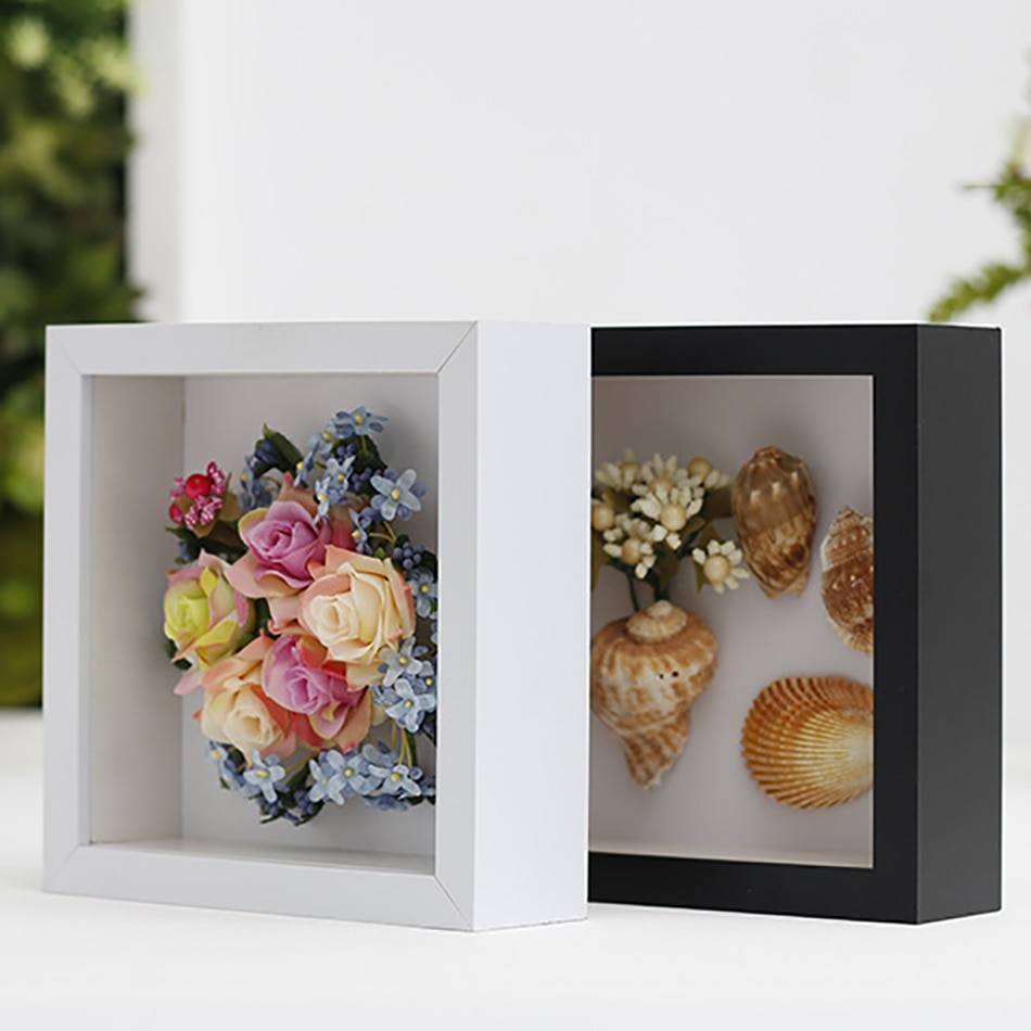 Houten Shadow Box Diepte 5Cm Voor Bloemen, Handgemaakte Kunst Ambachten, Plant,Seashell Dispaly, frame Box Voor Memorabilia/Favoriete Display