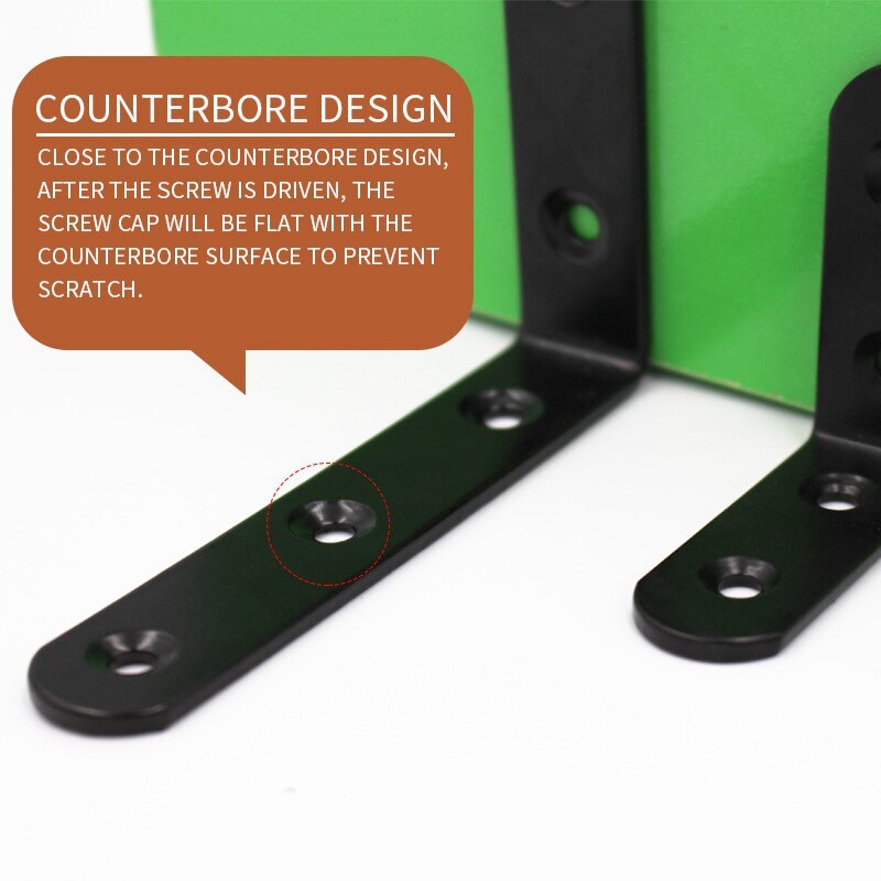 90 Angle L Shaped Shelf Bracket L Bracket Corner Code Wall Mount