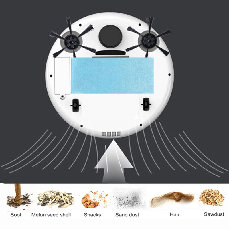 Aspirateur robot multifonction, aspirateur robot intelligent de balayage humide et sec, rechargeable automatiquement 3 en 1