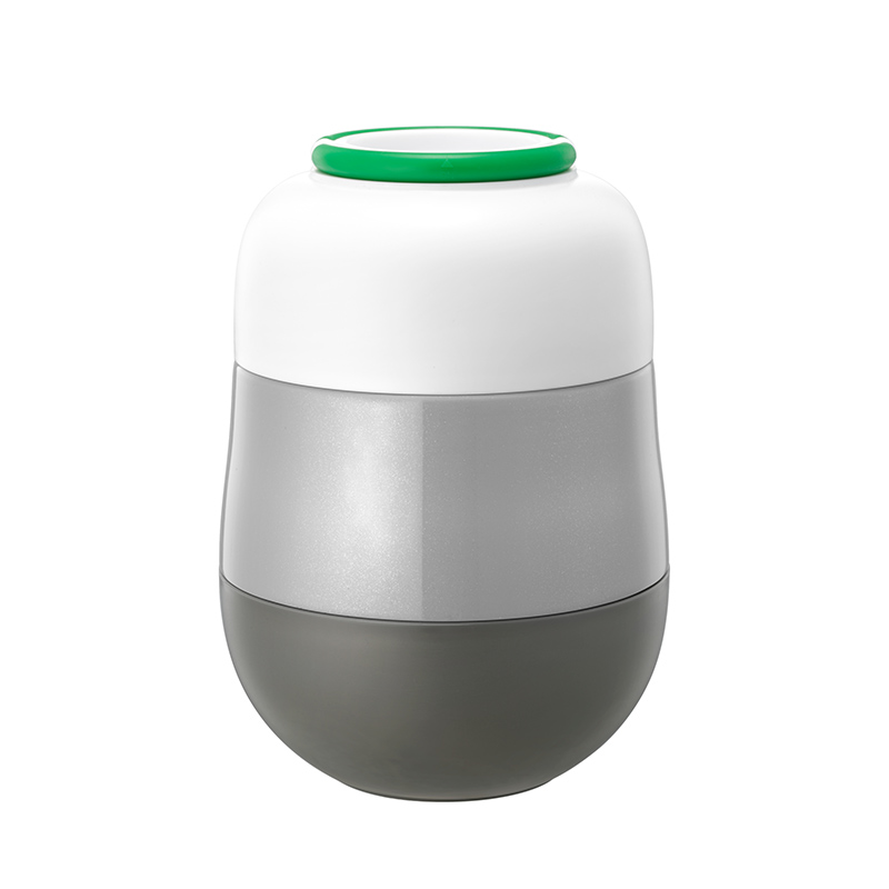 NEWYEARNEW Draagbare Thermo voor Voedsel Jar Rvs Lunchbox Soep Thermische Voedsel Container Warmer Thermos Verwarmd Lunchbox: Grijs