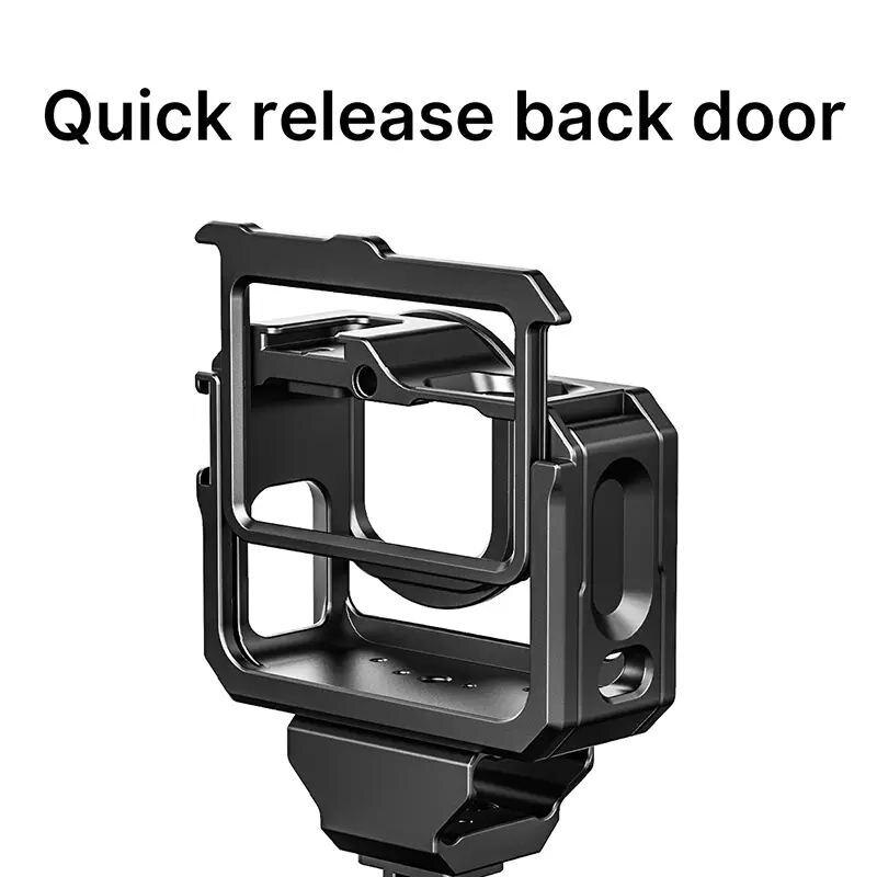 Ulanzi G9-5 GoPro 9 Metal Cage for GoPro Hero 9 Black Frame Case With 52MM Filter Adapter Extend Cold Shoe Mount Mic Fill Light