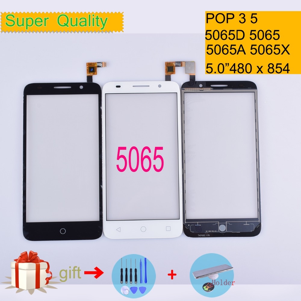 For Alcatel One Touch POP 3 5 OT5065 5065 5065A 5065D 5065X Touch Screen Touch Panel Sensor Digitizer Front Glass Touchscreen