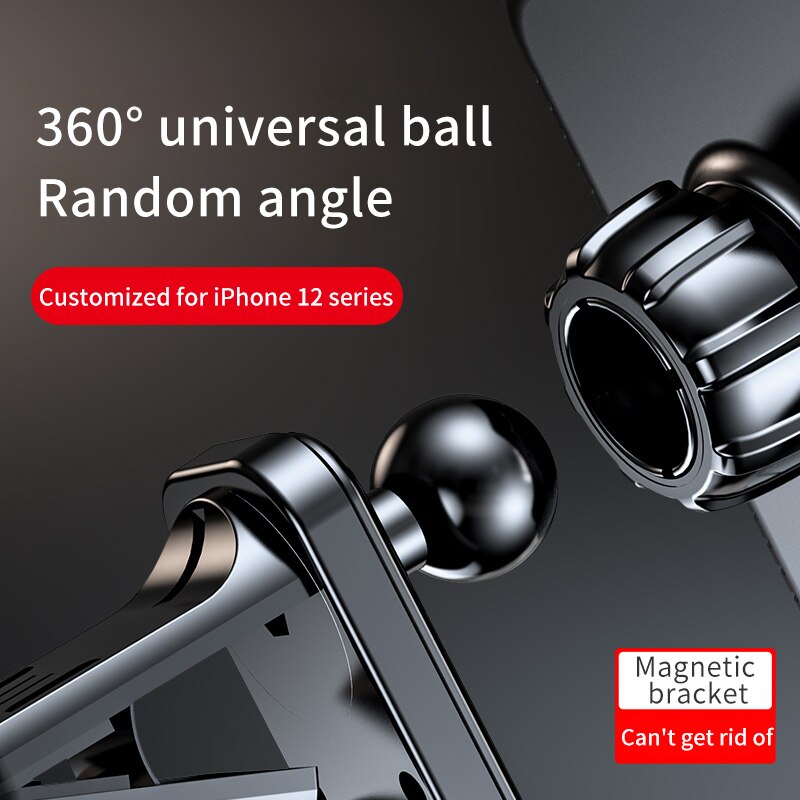 Magnetische autohalterung mit schnellladefunktion für iphone 12, 12 pro max, 12 mini 15w kabelloses ladegerät, magnetische, anhaftende handyhalterung fürs auto