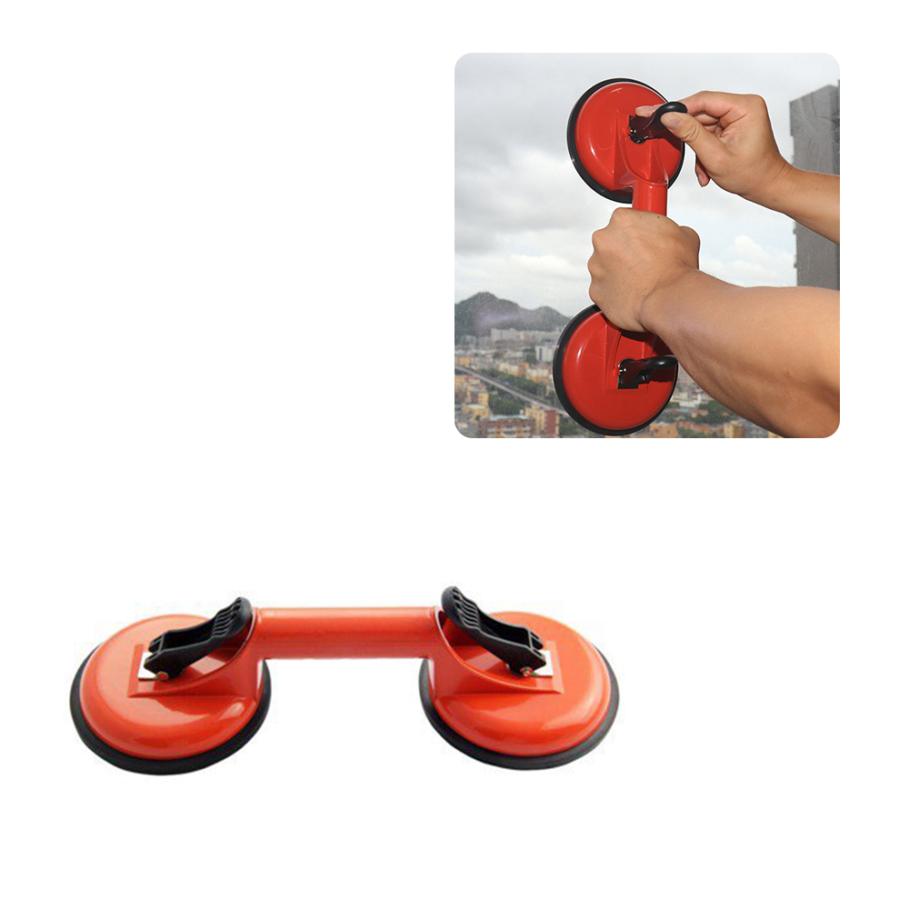 Heavy Duty Ceramic Glass Suction Cup Double Handle Glass Puller/Lifter/Gripper