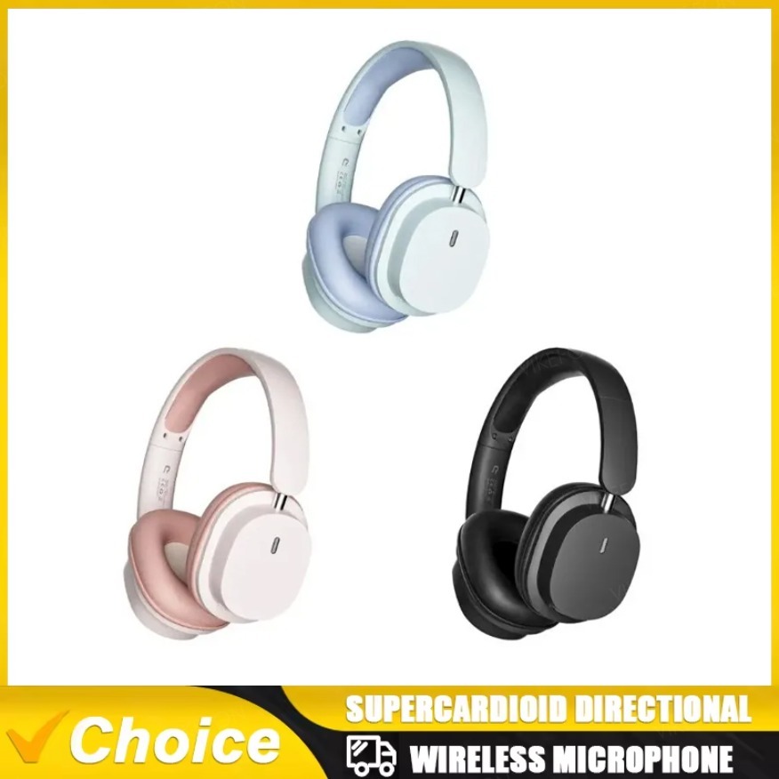 5.3 Wireless Bluetooth Headphones HIFI Stereo Portable Low Latency Gaming Earphones With Mic Over-ear Business Headset