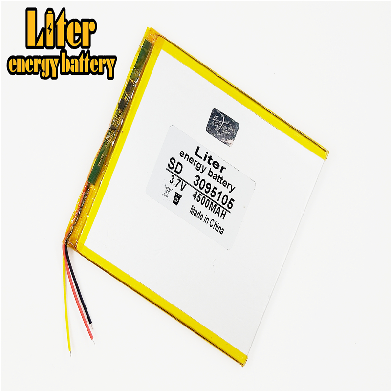 3 linie Polymer lithium-batterien 3,7 V 4500mAh 3095105 Für 7 inch 9 inch 12-zoll Tablet PC