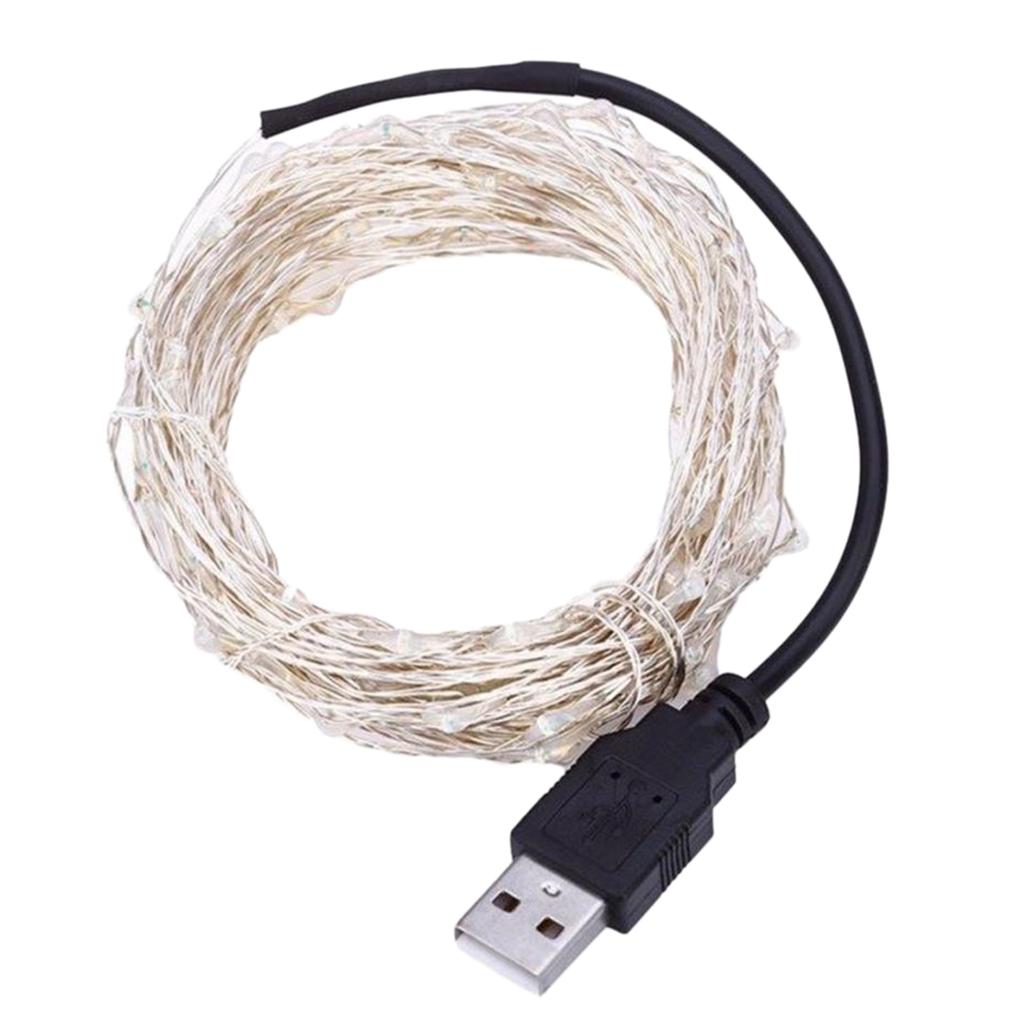 10m Waterproof Fairy Light Portable USB Charging Decorative Wedding Lights