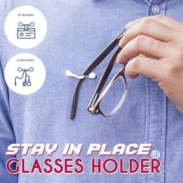 Newest Stay in Place Glasses Holder Magnetic Eyeglass Holders Zinc Alloy Magnetic Glasses Clip