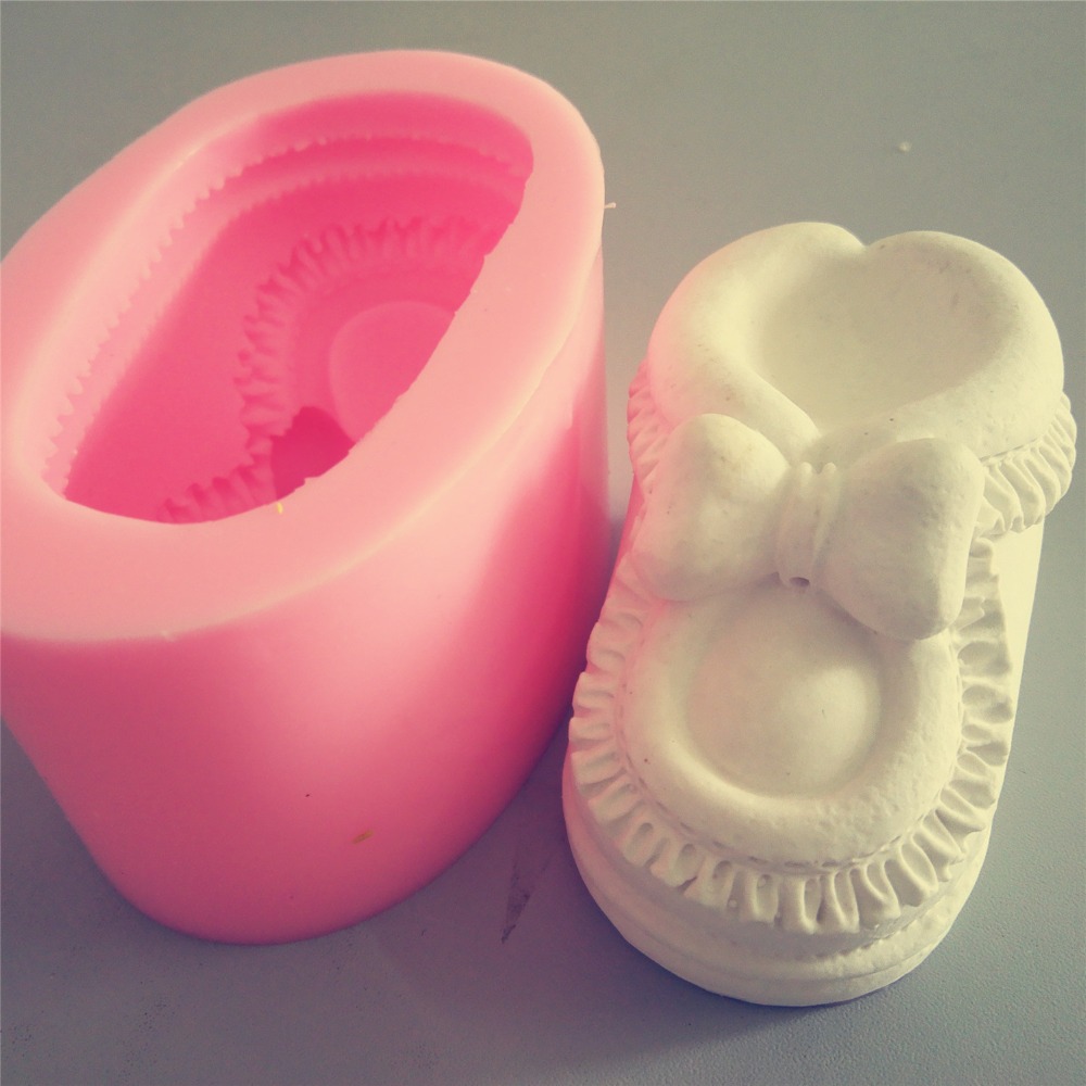 Moldes para jabón con de zapatos en 3D, moldes para Chocolate y azúcar, de silicona para manualidades de jabón, vela perfumada, molde de fusión de cera, moldes de resina