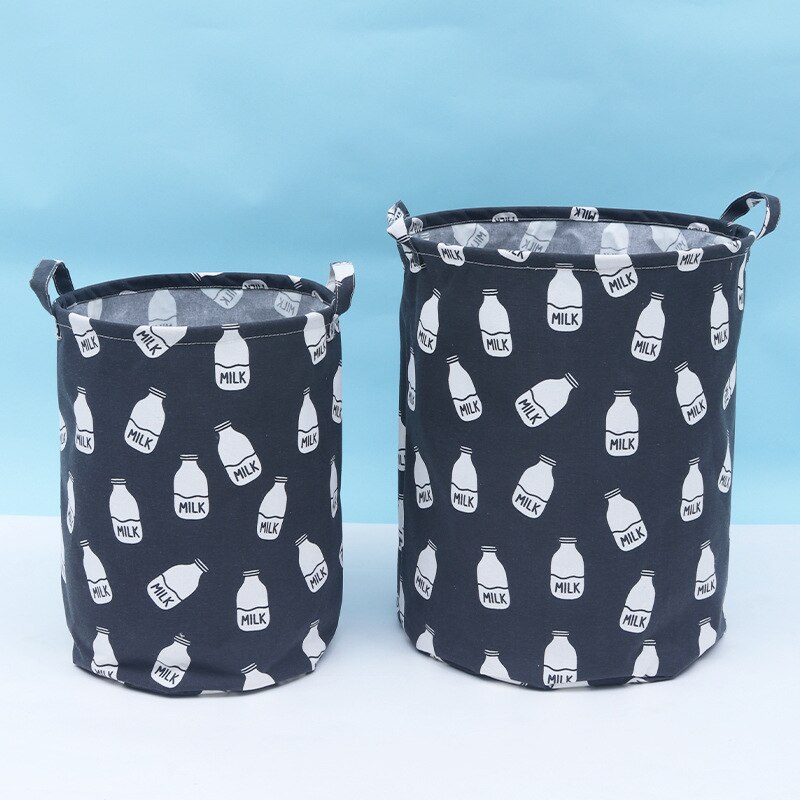 Waterproof Fabric Laundry Hamper Collapsible, Thickened Canvas Dirty Clothes Hampers for Bedroom, Kids Room Storage