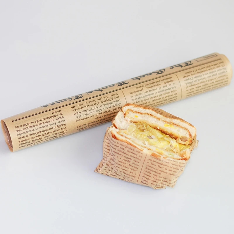 5m*30cm pergamentpapir bakeverktøy matkvalitet fett papir brød sandwich burger frites wrappers informasjonskapsel oljepapir