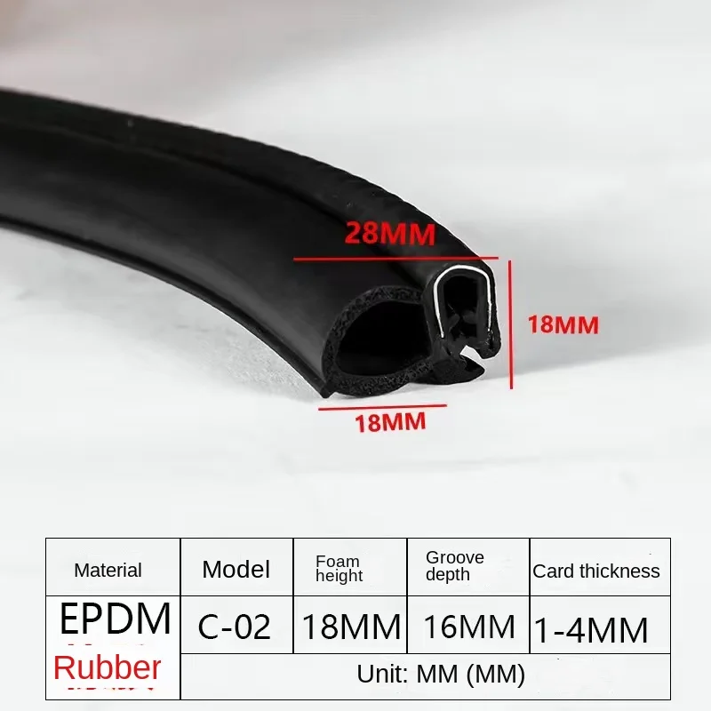 Bandes d'étanchéité en caoutchouc noires pour porte de voiture, 100cm, autocollants de scellage Double couche pour porte de coffre, isolation phonique, bande d'étanchéité intérieure: Marron