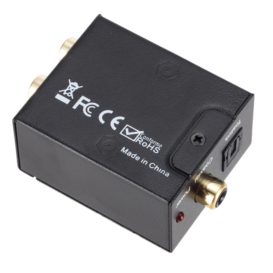 Digitaal Naar Analoog Audio Converter Digitale Optische Coaxcoaxialtoslink Naar Analoog Rca L/R Audio Converter Adapter Versterker