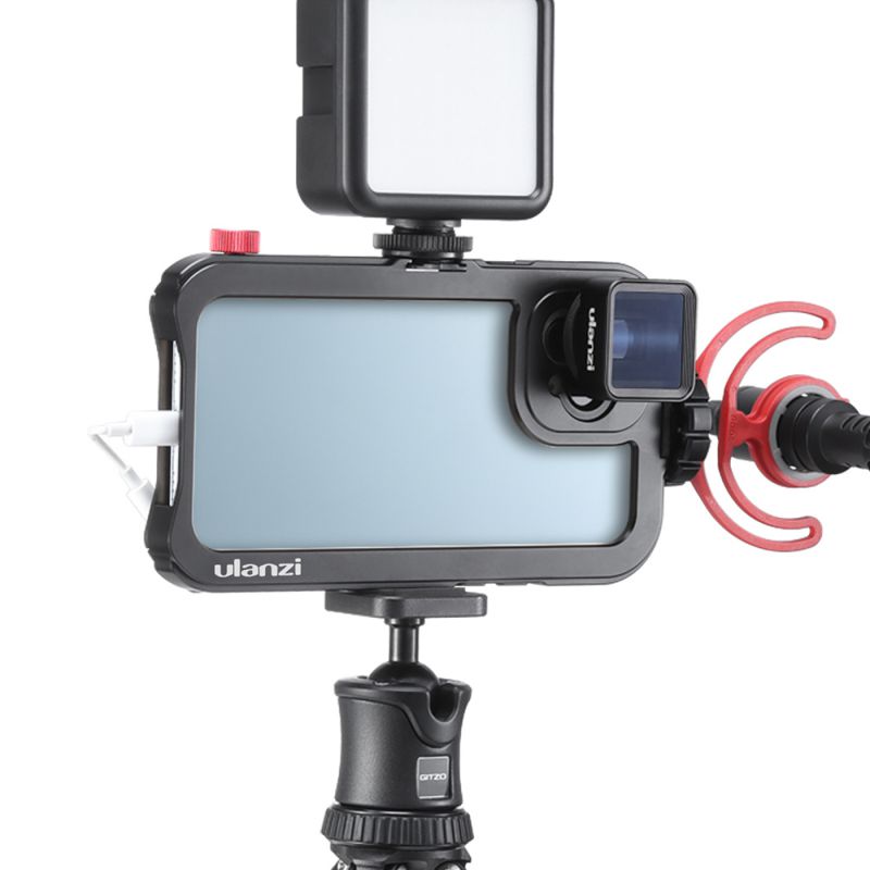Metalen Telefoon Kooi Voor Iphone 11/11 Pro/11 Pro Max 17Mm Interface Kooi Vlog Video Accessoire Voor Lens