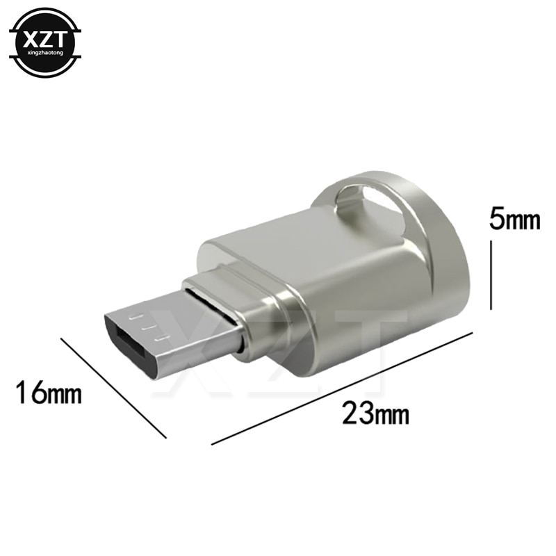 NEWEST Memory Card Reader FOR Micro SD TF OTG phone Adapter USB 2.0 Aluminum for mobile phone laptop