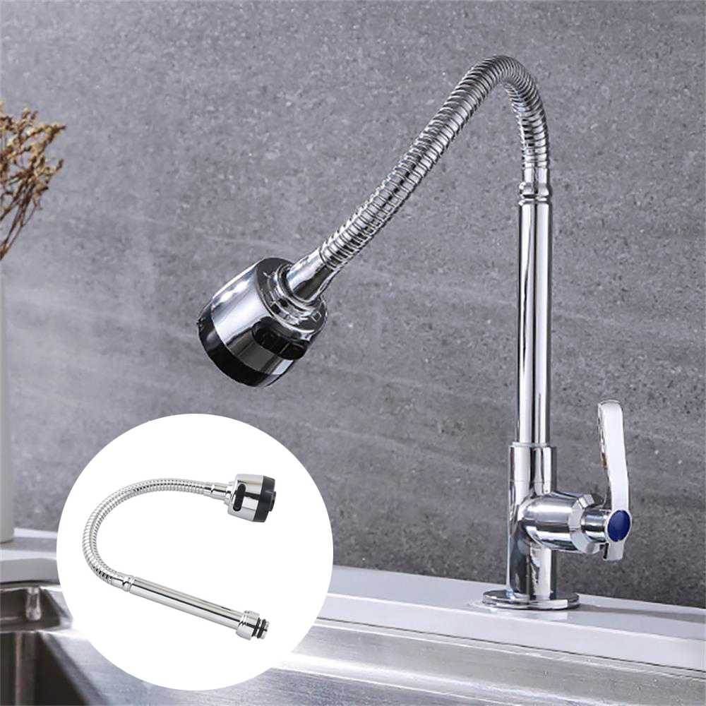 Buse d'extension de robinet de cuisine à double trou, robinet d'économie d'eau, accessoires d'évier, rotation à 360 °, F/05
