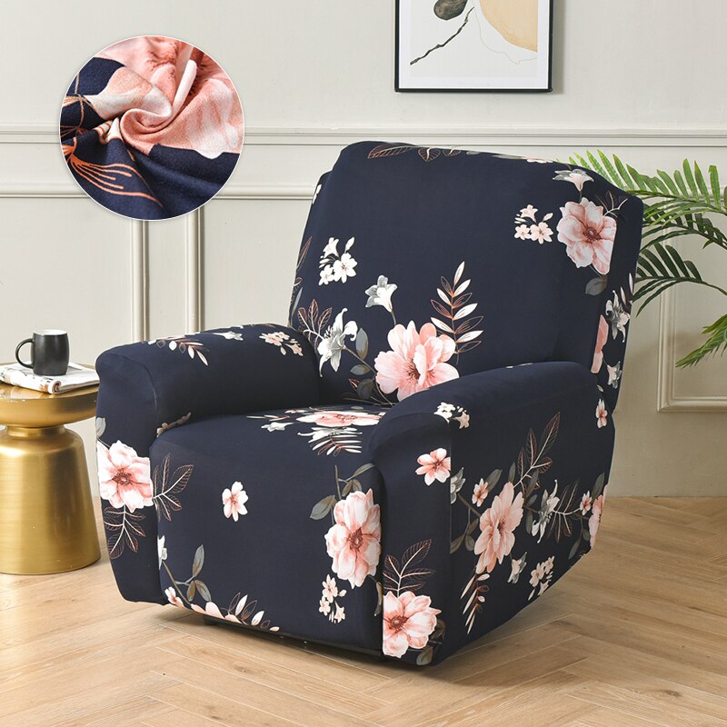 Spring Print Recliner narzuta na sofę s elastyczny fotel Lazy Boy Recliner pokrowce na krzesła antypoślizgowy rozkładany tapczan narzuta na sofę do wystroju domu: k762 / 1 Seat