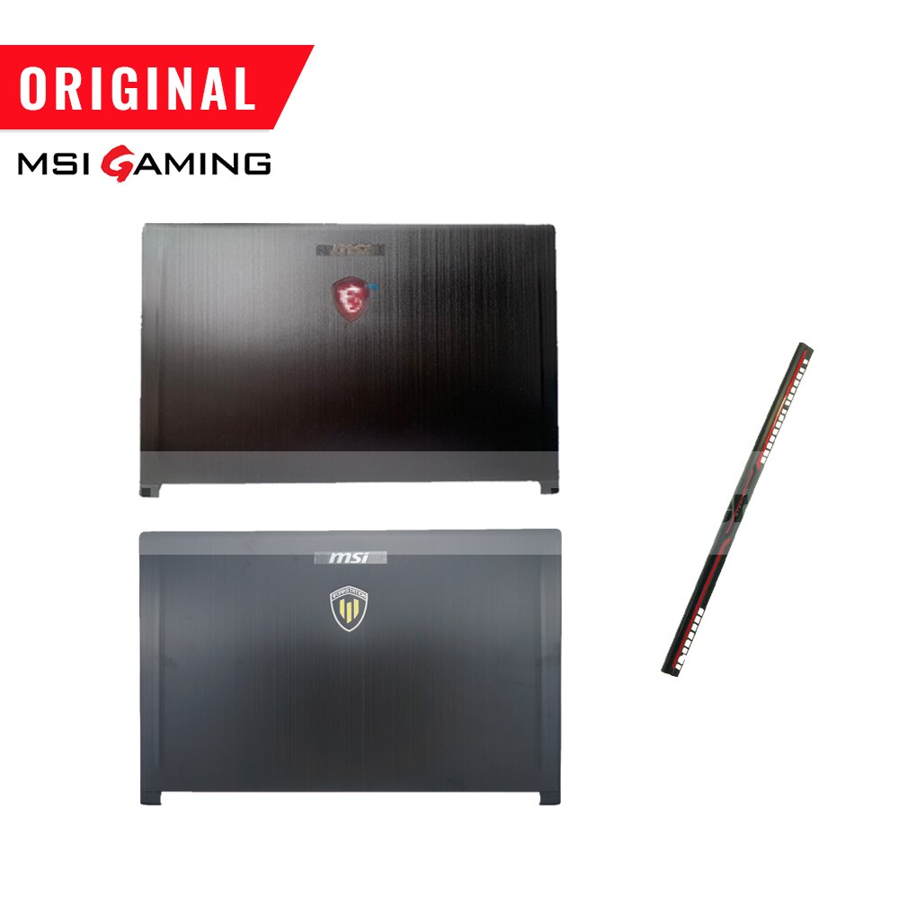 Original LCD Back Cover for MSI WS63 7RK GS63VR 6RF 7RF Stealth Pro Hinge Cover 16K2 3076K2A252HG01 Black
