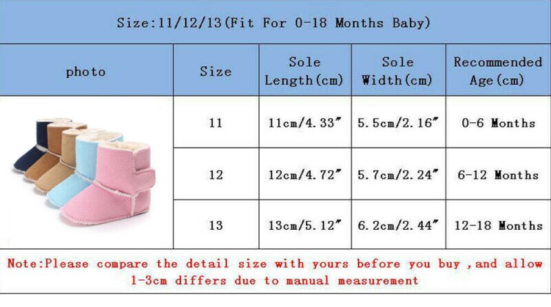 Brand Baby Laarzen Winter Jongen Meisjes Baby Zachte Zool Snowboots Warme Schoenen Peuter Laarzen Solid Ankle Haak Dikke mode