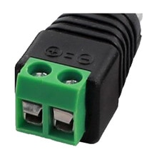 4 stuks RCA Plug naar AV Connector CCTV Schroef Connector Balun Black & Green