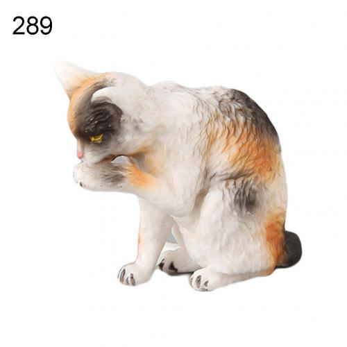 Simulation Mini Pet Model Cats Kitty Figure Model Statue Home Ornaments Kids Action Figure Decoration Toy: 289