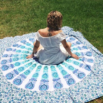 Tapiz de Chifón con Mandala de la India para colgar en la pared, portátil, 210x150cm, toalla de playa, Manta, 3 colores