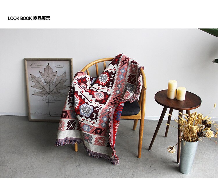 Bohemian stijl poly / katoen decoratief wandtapijt bankhoes draad dekens bedhoes woondecoratie wandtapijt yogamat