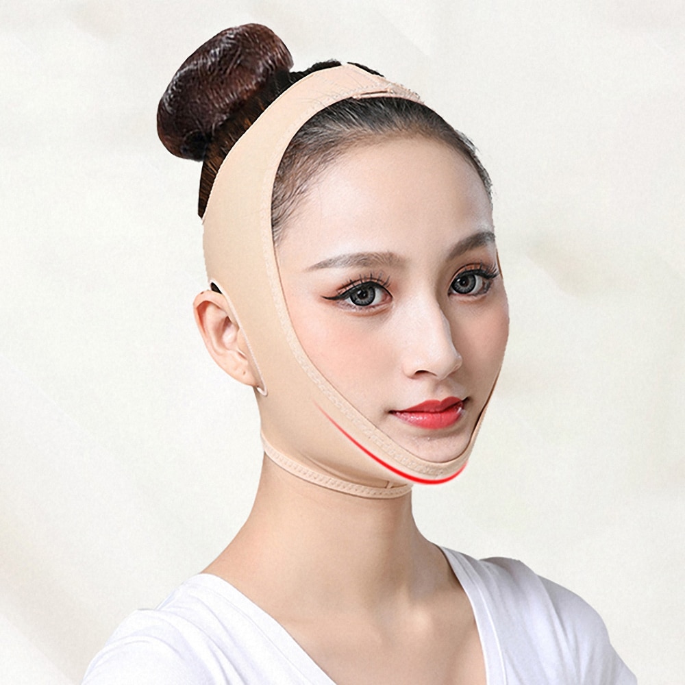 V Line Face Slim Bandage Elastic Cheek Chin Lift Up Belt Strap Tools Face Anti Wrinkle Sagging Strap Band Facial Beauty Belt