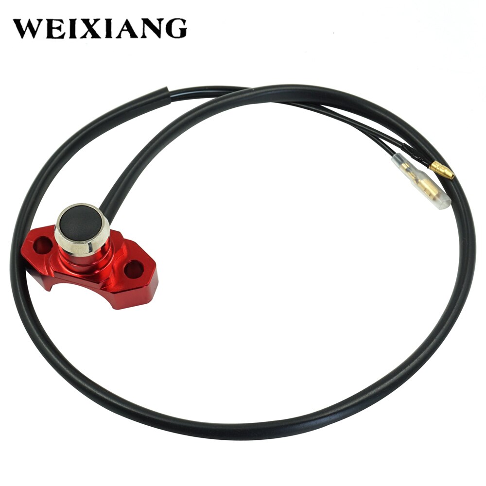 7/8" CNC Aluminum Motorcycle Switch Momentary Action Button Handlebar Mount Electric Power Start Kill Horn Switch