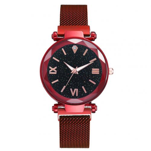 Women Starry Mesh Band Magnetic Buckle Roman Numer... – Grandado display picture 3