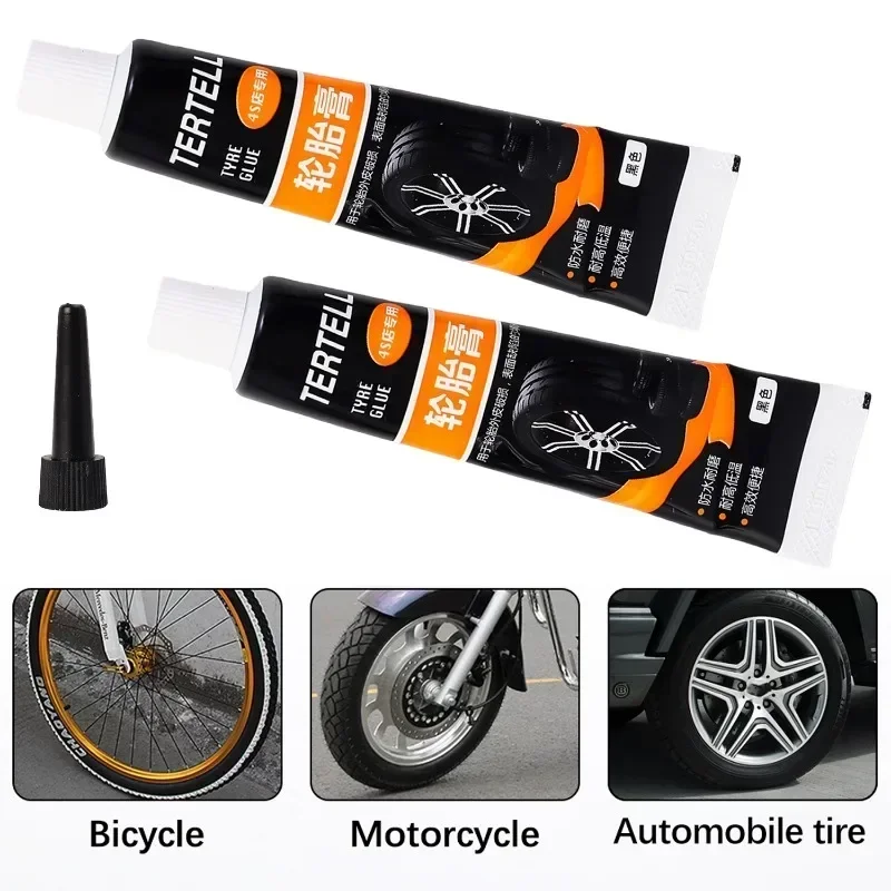 Tire Repair Glue Waterproof & High Temperature Resistant Black Sealing Waterproof And High-Temperature Resistant Repair Adhesive