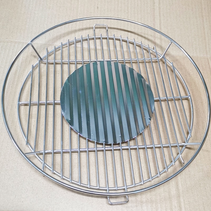 Stainless Steel Cooking Grates for Tabletop Portable Charcoal Grill Round Shape SS Cooking Grid