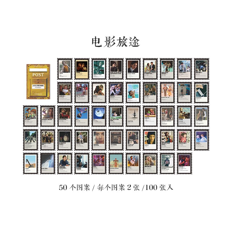 100pcs/lot Kawaii Stationery Stickers Post Diary Planner Decorative Mobile Sticker Scrapbooking DIY Craft Sticker: dianyinglutu