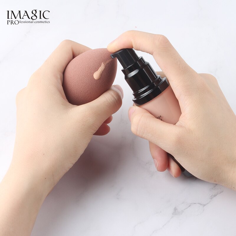 IMAGIC-esponja para base de maquillaje, maquillaje, cosmética, esponja en polvo, belleza suave, cosmética